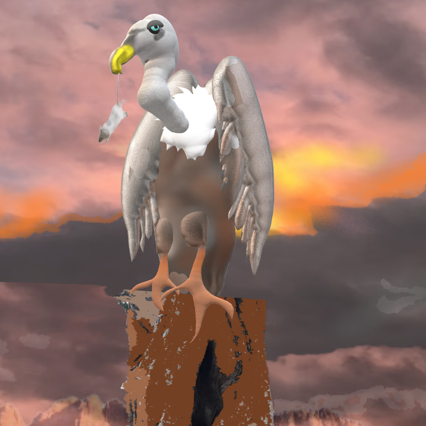 STrallalla's tweet photo. Check out my item listing on OpenSea! https://t.co/m9UYX6MGik via @opensea
Grump Punks 3
"Flying Incognito" #005
π0.0087
#PolygonNFTs
#1of1 #vulture #sunset #birdart #birdnfts #DigitalArtist #3dart #NFTCollection #OpenSeaCollection #maticnfts #PolygonNFT #handmade #nft https://t.co/31933n0w2e