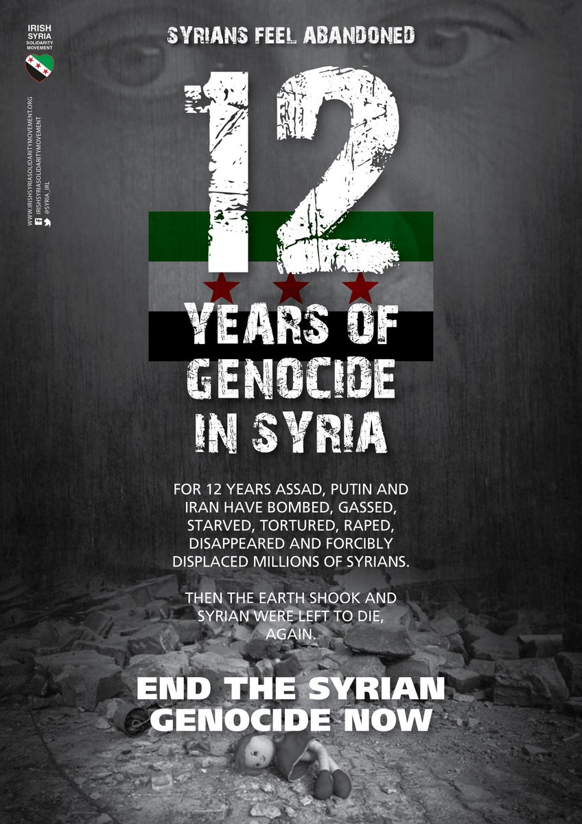 grannies4equal's tweet photo. This was what was feared & anticipated. Assad was never going to wait long before shooting innocent protesters again.
#SyriaisGenocide The world refuses to call it what it is because for 12 years we have reneged on our legal #Responsibility2Protect
#AssadPutinIranGenocide https://t.co/9zFOaw5K3y