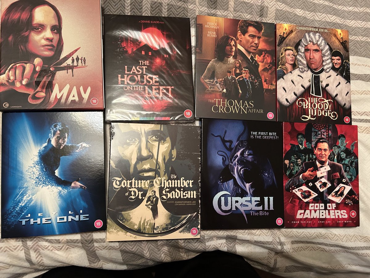 stephenrocker8's tweet photo. Some new additions to the collection stating the great Christopher Lee from @88_Films and some from @SecondSightFilm @ArrowFilmsVideo
Thanks guys πππ₯°πΏππ½
Keep on the great workβ¦#HorrorMovies #christopherlee #PhysicalMedia #Bluray #boutiquelabels #moviefan #horrorfans https://t.co/QxrvWKmoM2