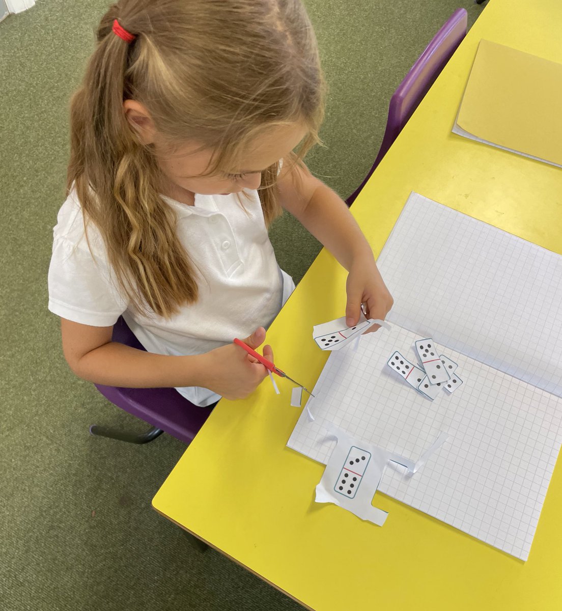 Working hard in our maths lessons.