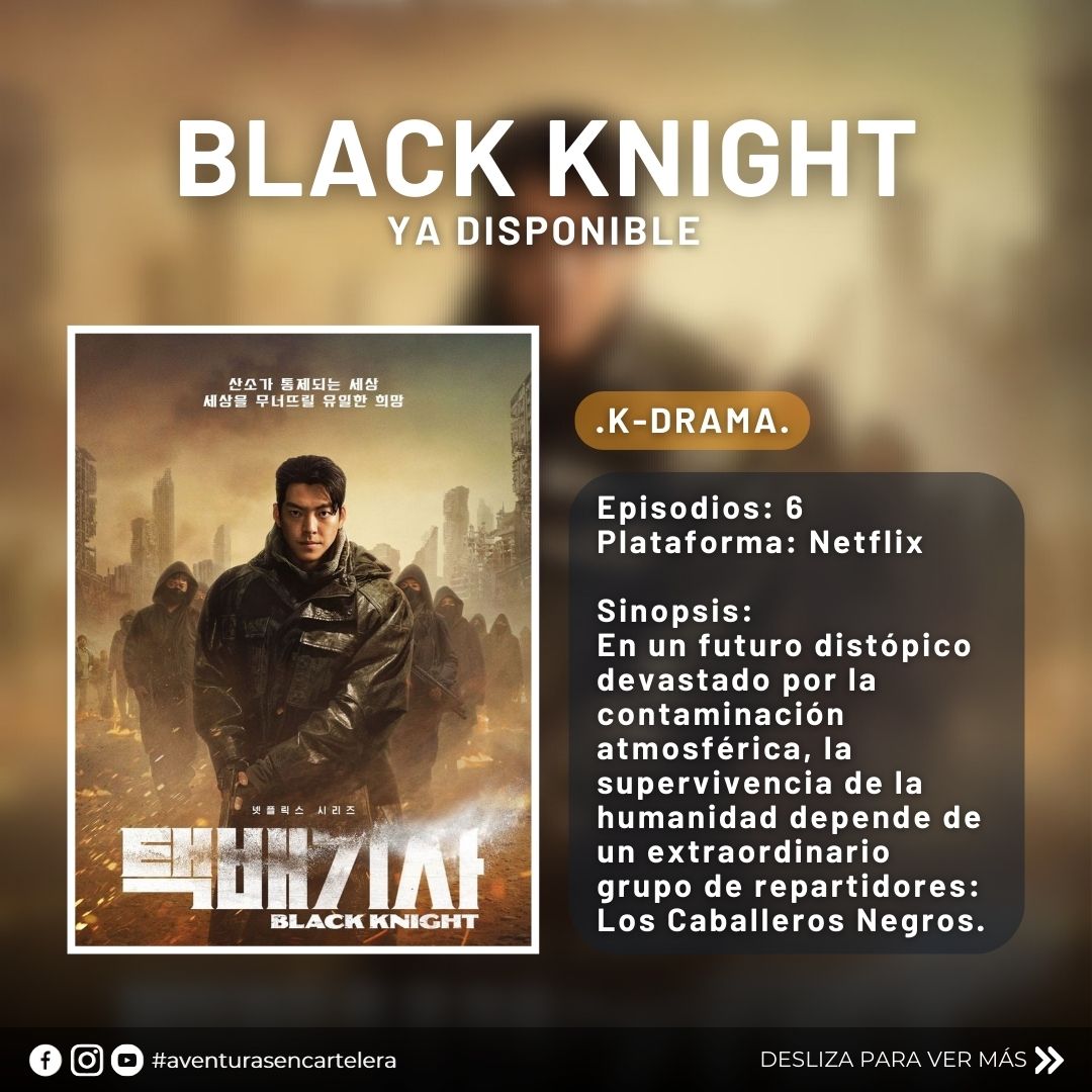 Avec_2508's tweet photo. ¿Amas los #KDRAMAS? Este cuenta con pocos episodios y harta acción.

❤️ COMPARTE este post. 
🌐 SÍGUEME en todas mis redes.

#blackknight #kpop #knews #kpopnews #kdramalover #koreandramas #doramas #kfan #kdance #kpopdance #Netflix #netflixoriginal #netflixmovies #netflixseries https://t.co/uzYas3intA