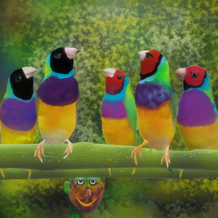 STrallalla's tweet photo. Check out my item listing on OpenSea! https://t.co/oo4GFI19Jv via @opensea
Grump Punks 3
"Flying Incognito " #013
π0.0098
#gouldianfinch #PolygonNFTs #1of1 #birdart #birdnfts #DigitalArtist #3dart #NFTCollection #OpenSeaCollection #maticnfts #PolygonNFTs #handmade #nfts #nft https://t.co/3zxnEtE6VY