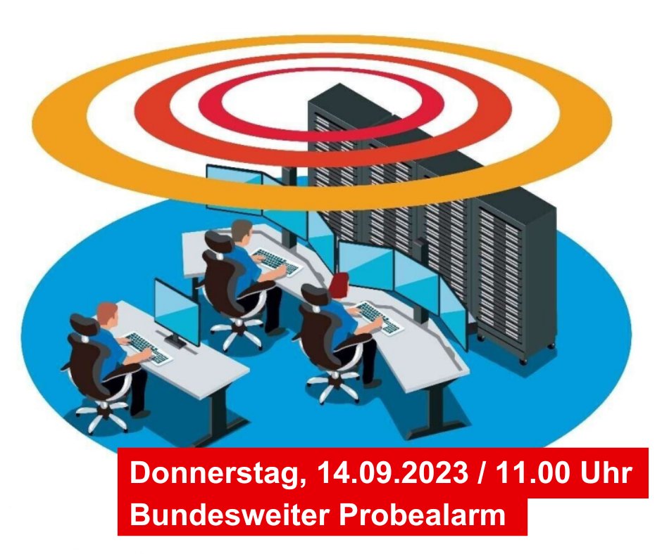 drklvthueringen's tweet photo. 👉Warntag 2023 in #Thüringen: Morgen Punkt 11.00 Uhr gibt es einen #Probealarm!
👉Es wird gewarnt via Radio und TV, über #Sirenen, auf Informationstafeln in Städten, mittels Durchsagen auf Bahnsteigen und in Zügen sowie #WarnApps wie #NINA und das #Warnsystem #CellBroadcast. https://t.co/vvHYmpsspV