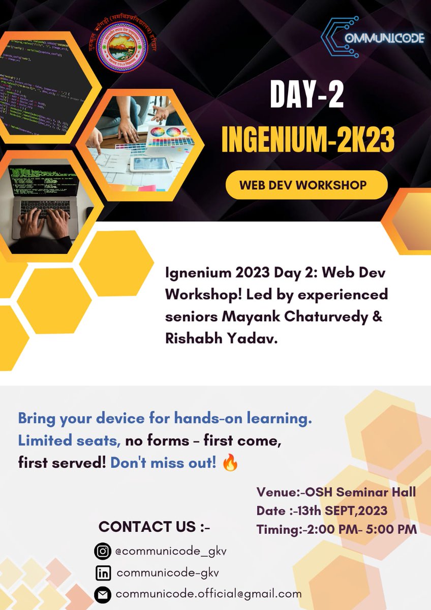 Abhishekkk_1001's tweet image. College fest 🎉🎇
Learn a lot about Web development and participated in a css battle in the end.
#communicode