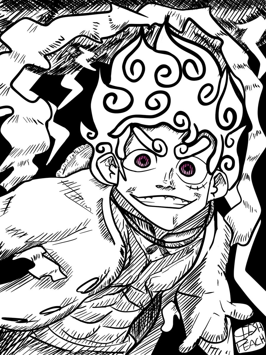 YeeshP's tweet image. Joyboy, Gear 5th Luffy!
#fanart #onepiece #gear5 #art