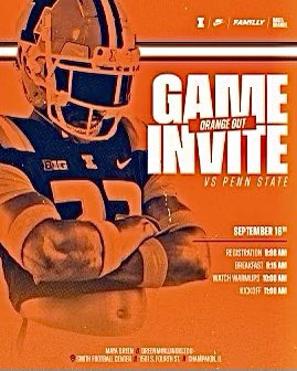 Beyond Blessed to receive a
🔶Game-Day Invite!🔶 @LeeperDrake  Pumped to be there for the game on Saturday. 🙌🏈

@IlliniFootball @BretBielema @NCSA @UANextFootball @Rivals @247Recruiting #GameDayExcitement #Illini #famILLy #2027 #4Pierson