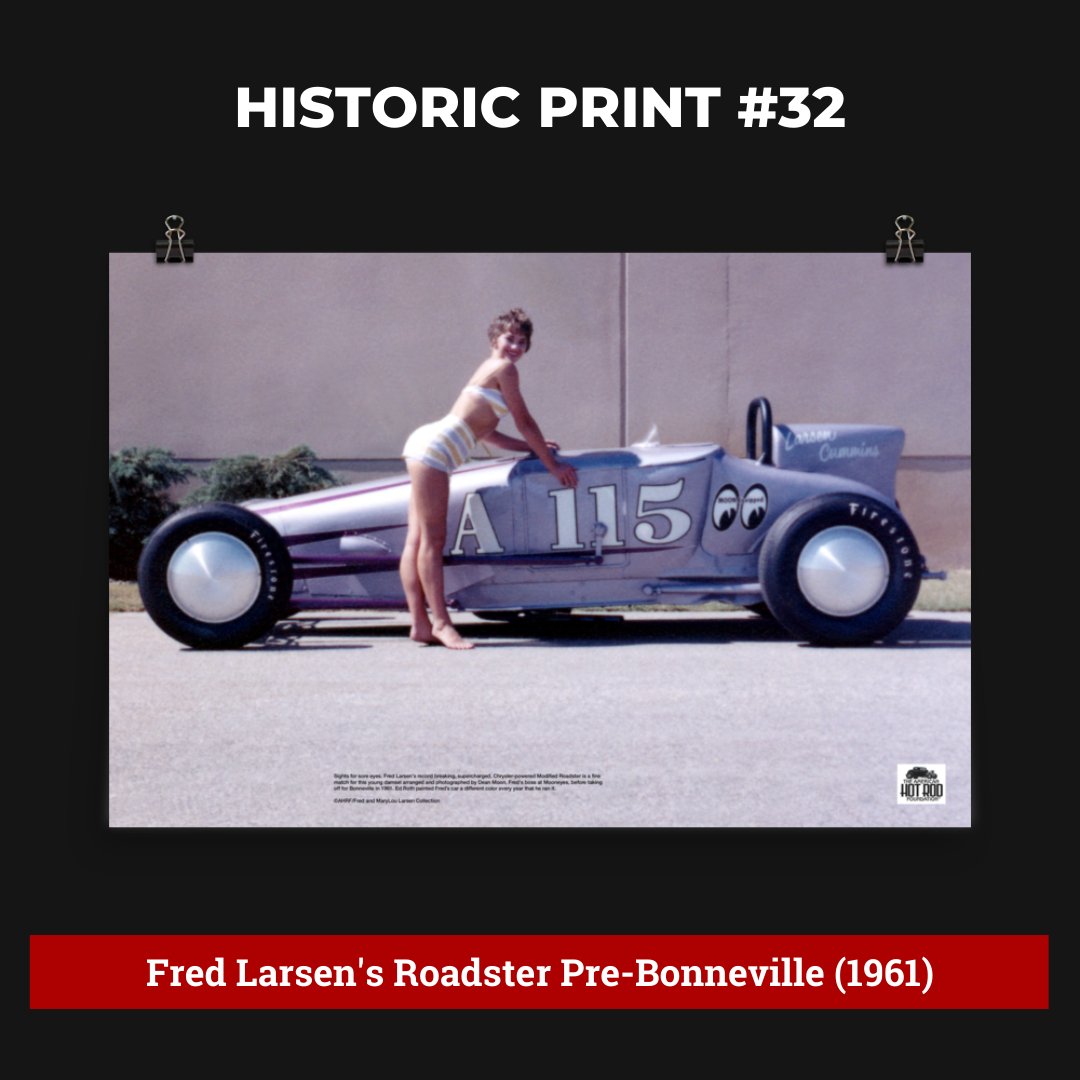 AmerHotRodFdn's tweet photo. HISTORIC PRINT #32:
𝙵𝚛𝚎𝚍 𝙻𝚊𝚛𝚜𝚎𝚗'𝚜 𝚁𝚘𝚊𝚍𝚜𝚝𝚎𝚛 𝙿𝚛𝚎-𝙱𝚘𝚗𝚗𝚎𝚟𝚒𝚕𝚕𝚎 (𝟷𝟿𝟼𝟷)
🔥This is available as a museum-quality print! Get yours at https://t.co/vX5LYC95Ae
#Bonneville #Mooneyes #HotRodHistory https://t.co/0OJFy51pJB