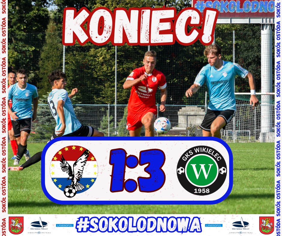 Kończy się nasza przygoda z Wojewódzkim Pucharem Polski.

Podziękujmy zawodnikom za walkę, za determinację. Zostawili dużo zdrowia na boisku, w walce z wyżej notowanym rywalem ♥️🤍💙

#SokolOdNowa