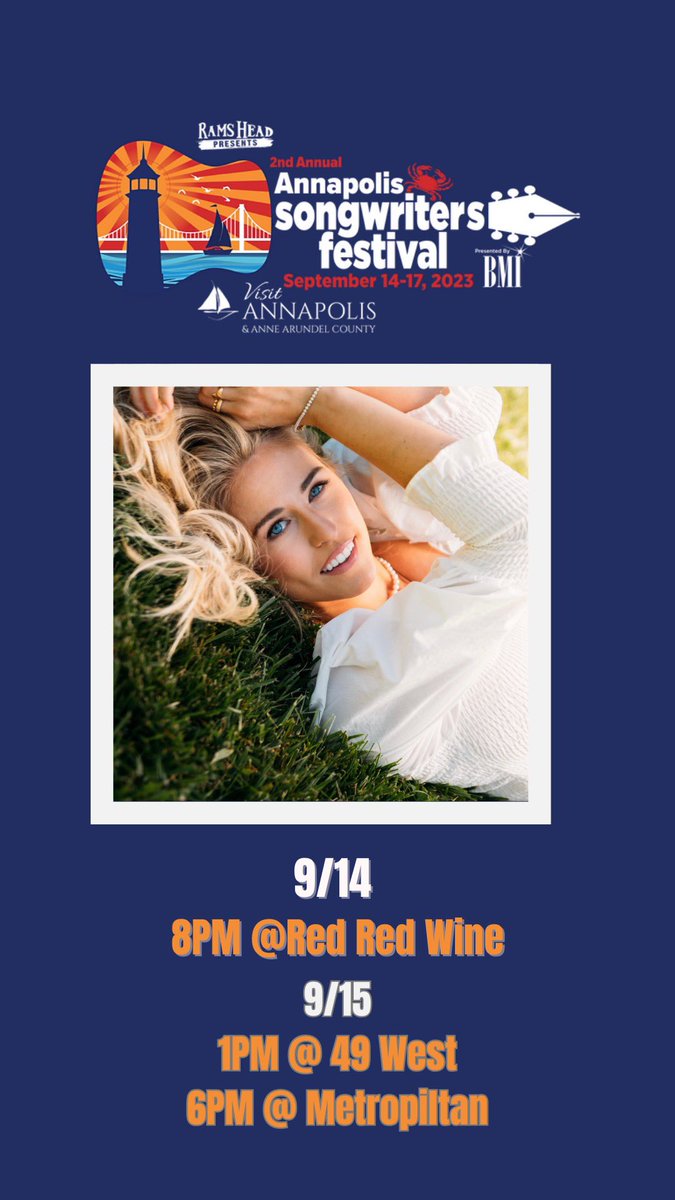 Excited for this! @bmi 💖 annapolissongwritersfestival.com