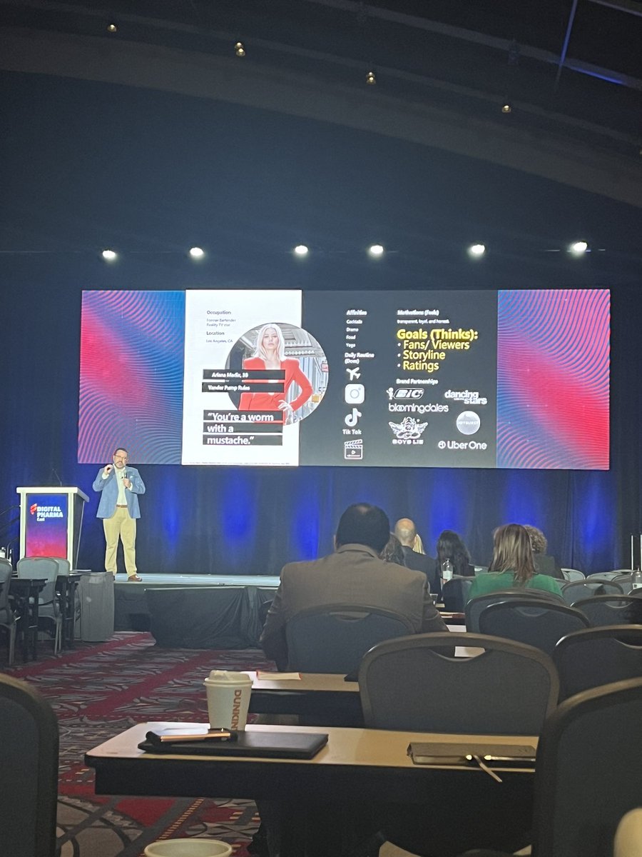 Seeing “You’re a worm with a mustache” and #Scandoval referenced in a #pharma presentation wasn’t on my #DPEAST bingo card (but I’m into it). #PumpRules