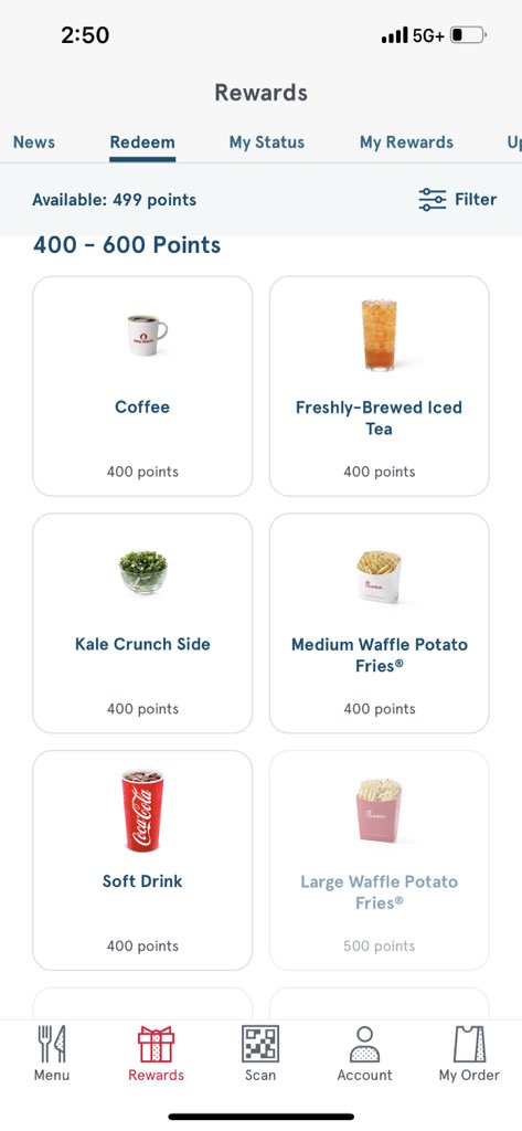 I dropped about $250 for a catering order at <a href="/ChickfilA/">Chick-fil-A, Inc.</a> and all those reward points couldn’t even get me a large Waffle Fry