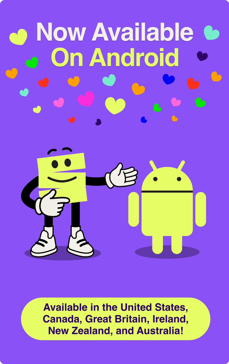 🗣️PSA! #Shuffles is now available on Android in the United States, Canada, Great Britain, Ireland, New Zealand, and Australia. 🙌🎉