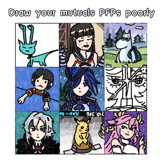 TheStonePilot's tweet photo. first round of poorly drawn oomfie pfps is here!!! https://t.co/qkd7ZG4JKN