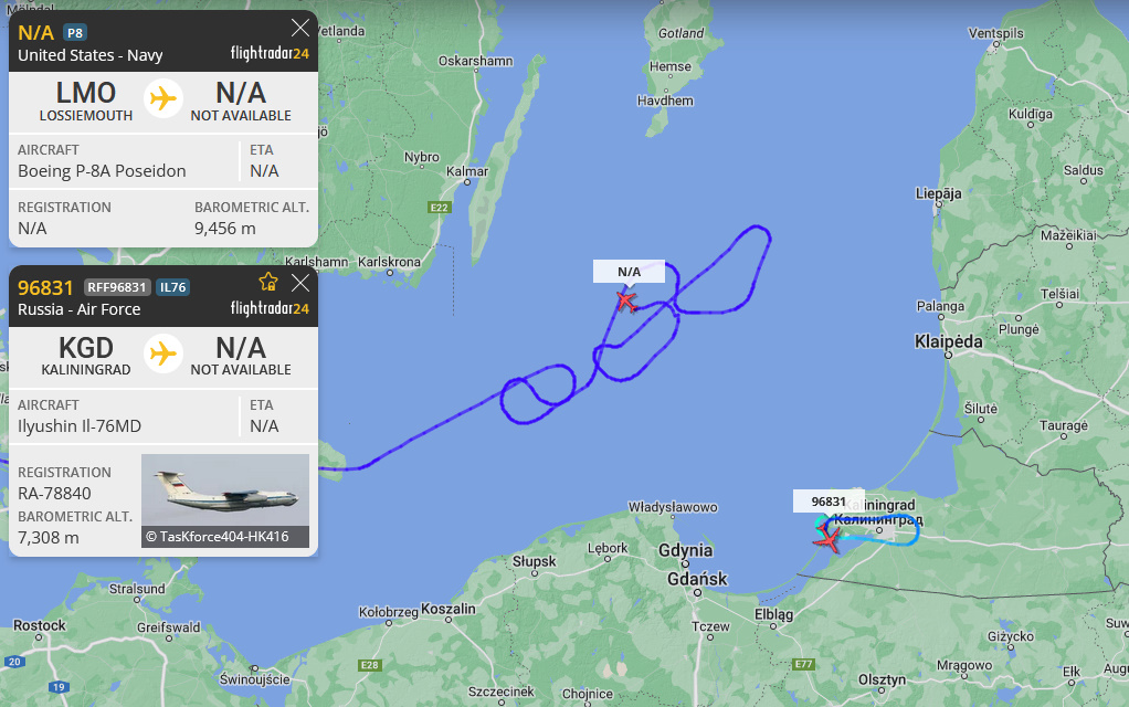 wipljw's tweet photo. 🇺🇸Boeing P-8A Poseidon #ae683d
🇷🇺Ilyushin Il-76MD
#Kaliningrad #Калининград https://t.co/V0X1MepKOo