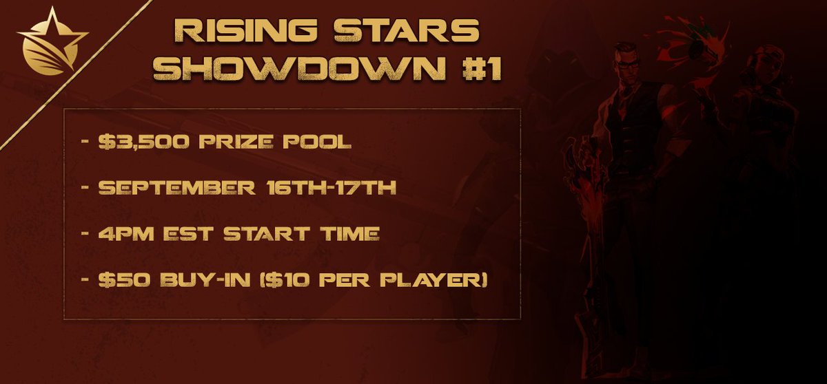 Rising_StarsGG's tweet photo. ‼️REMINDER‼️

We are just 3 DAYS AWAY from Showdown #1! 

Make Sure to Sign-up and get in on this 💸💸!

The Entry is $50 and the form to sign-up is linked below! Hope to see you there :)⬇️
https://t.co/1XQYDio038 https://t.co/ztqTDLEzBR