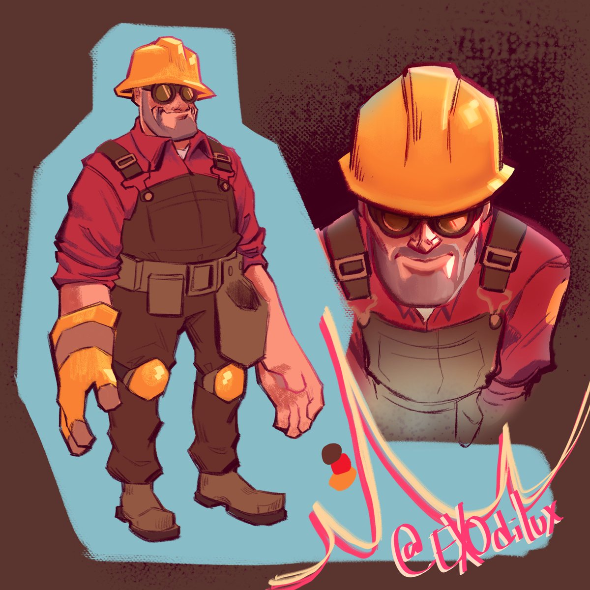 ocasoka's tweet photo. The silly #TF2 #tf2engineer https://t.co/6E6DD4qZT1