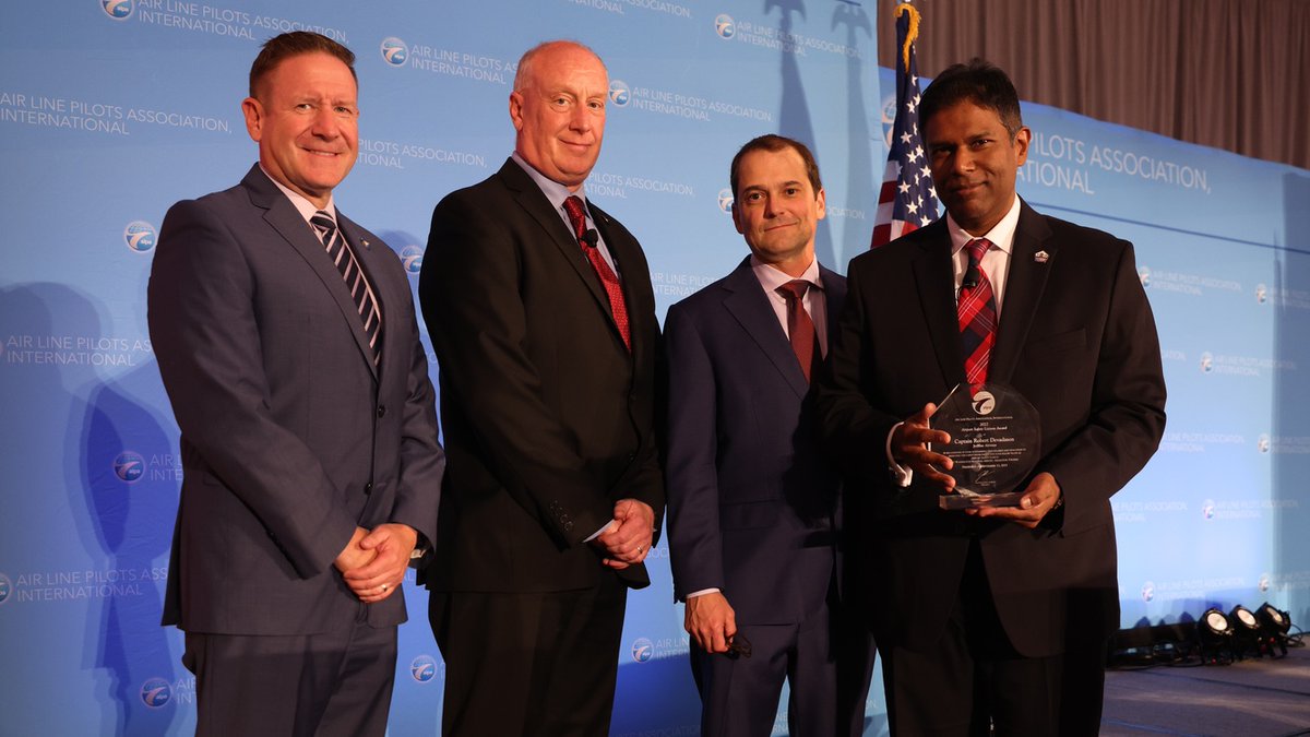 Congratulations to Capt. Robert Devadason of <a href="/JetBlueALPA/">JetBlue ALPA Pilots</a>, our 2022-2023 Airport Safety Liaison Award recipient. Capt. Devadason has dedicated countless hours to building relationships with airport stakeholders and representing pilots’ perspectives at airport meetings. Thank you