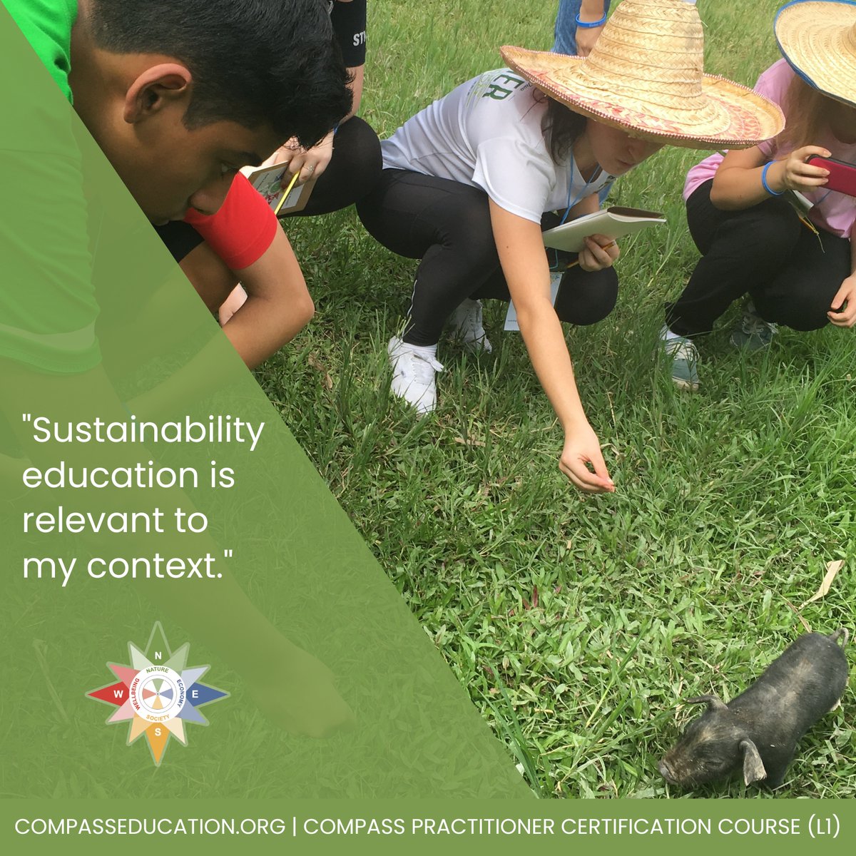 Compass_Ed's tweet photo. In our Compass Practitioner course the participants are exploring how sustainability education compliments & is intertwined with their goals as educators.
INFO: https://t.co/EuhPreWq0x
#CompassOnline #CELevel1 #ProfessionalDevelopment #SustainabilityEducation #SystemsThinking https://t.co/WUWY7c7VuB