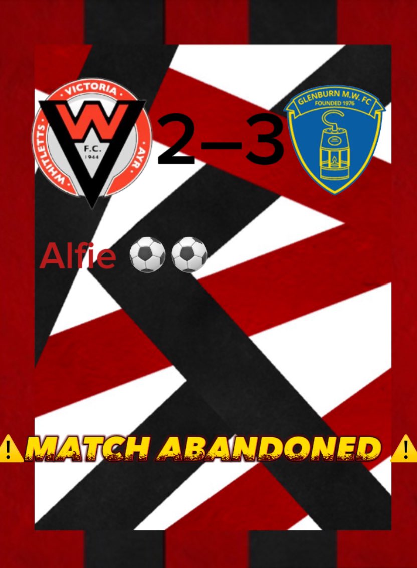 ⚠️MATCH ABANDONED⚠️with around 5 mins remaining the referee decided to abandon the match due to it being “to dark” despite this the team showed great resilience and had a amazing performance , a special well done for striker Alfie Russel on his two outstanding goals.