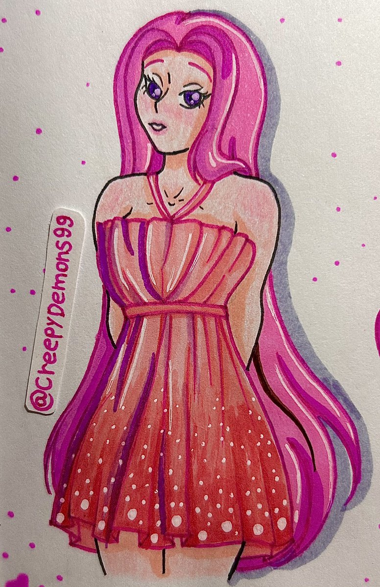 Everything goes with Pink 💖 #oc #ocart #sketches #drawing #drawingart #Pink #pinkoutfits #cutegirl #ArtOfTheDay