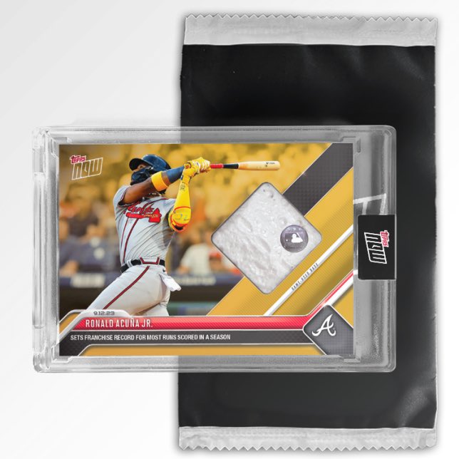 insta_trading's tweet photo. Todays game used relic from Acunas record setting game yesterday.  If anyone missed out on the drop I got you, selling these for just over breakeven.  My profit per card buys me a solid sandwich at the deli down the street!  🥪 https://t.co/eKtHG8DNWN