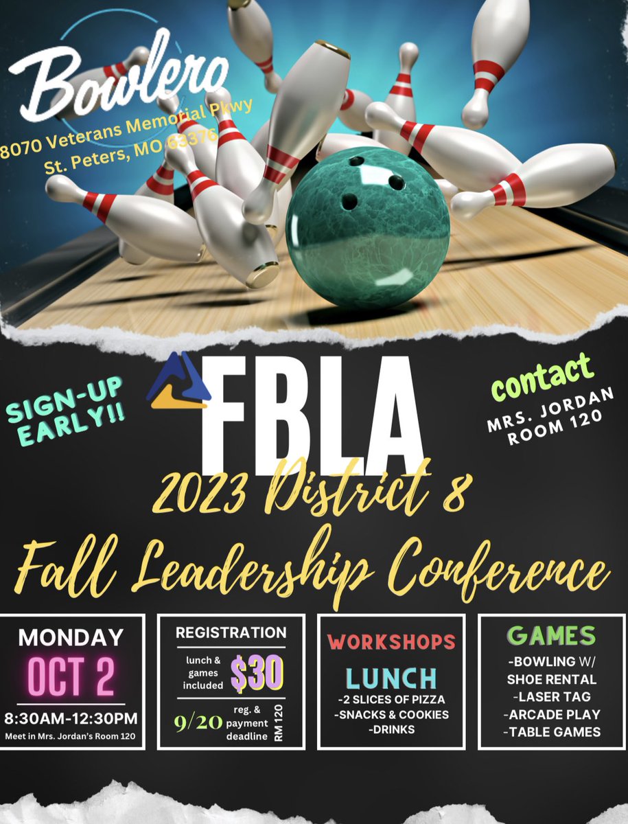 MEMBERS!! Sign up for our first FBLA event of the year!
