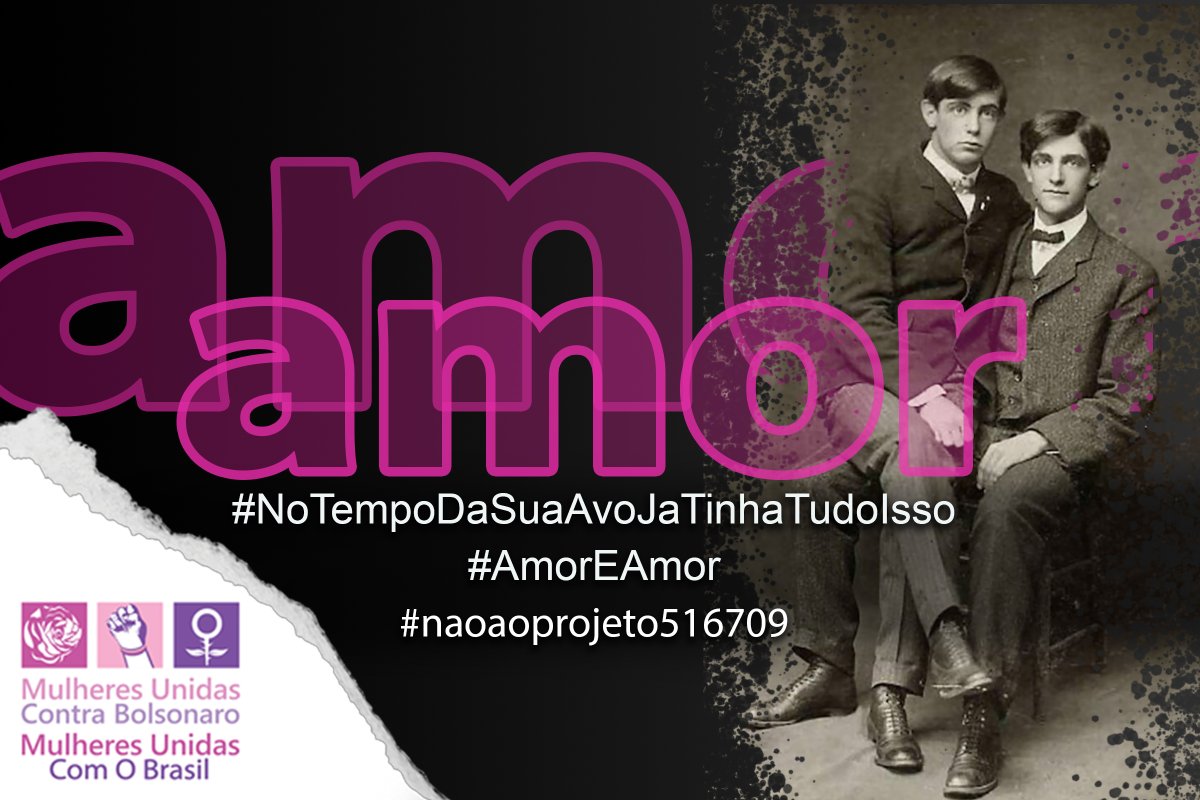 Ajude assinado: pastorhenriquevieira.com.br/o-amor-vence/

#naoaoprojeto5167 #naoaoprojeto516709 #oamorvence #todaformadeamor #diganaoahomofobia #lgbtqiapn+ #oamoreconstitucional
#NoTempoDaSuaAvoJaTinhaTudoIsso
#MUCB #MulheresUnidasComOBrasil #MulheresUnidasContraBolsonaro
