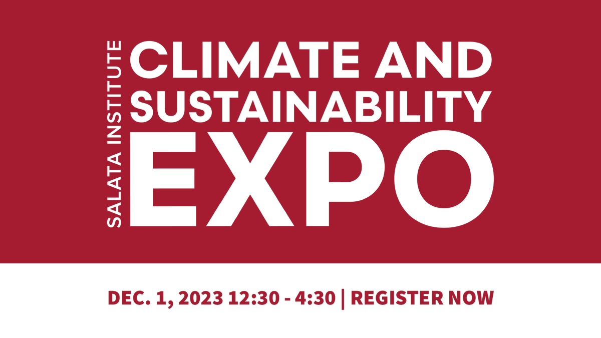 Are you a Harvard University student or alumni interested in a career in climate and sustainability? Or an employer interested in connecting with Harvard students and alumni? Register now for the @HarvardSalata Climate & Sustainability Career Expo on 12/1: bit.ly/3Lmg5h2