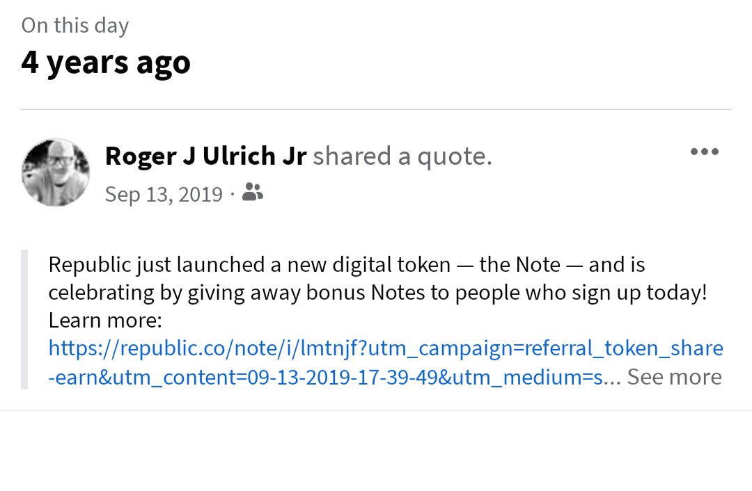RogerJUlrichJr's tweet image. Then and Now ♥️
#RepublicNote