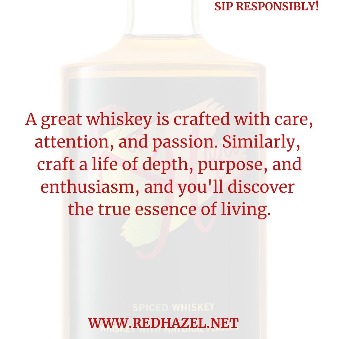 Life is too short to drink ordinary whiskey. Step into the extraordinary with Red Hazel Whiskey. 🚀 Elevate your palate and savor the exceptional.