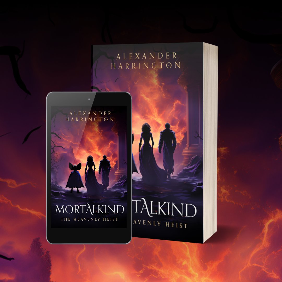 AlexHar04773421's tweet photo. I'm excited to announce that "Mortalkind: The Heavenly Heist" is set to release on September 29th! Join former god Farrin as he plots his heist of heaven, hoping to rake in a god's ransom in gold -- if he can avoid landing on the wrong end of a smiting, first.
#YA #fantasy https://t.co/QVQ8DxRcTw