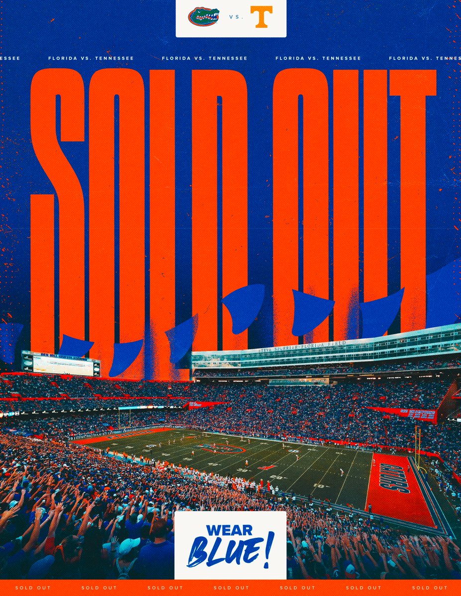 SOLD OUT!! See you Saturday in The Swamp! 🐊