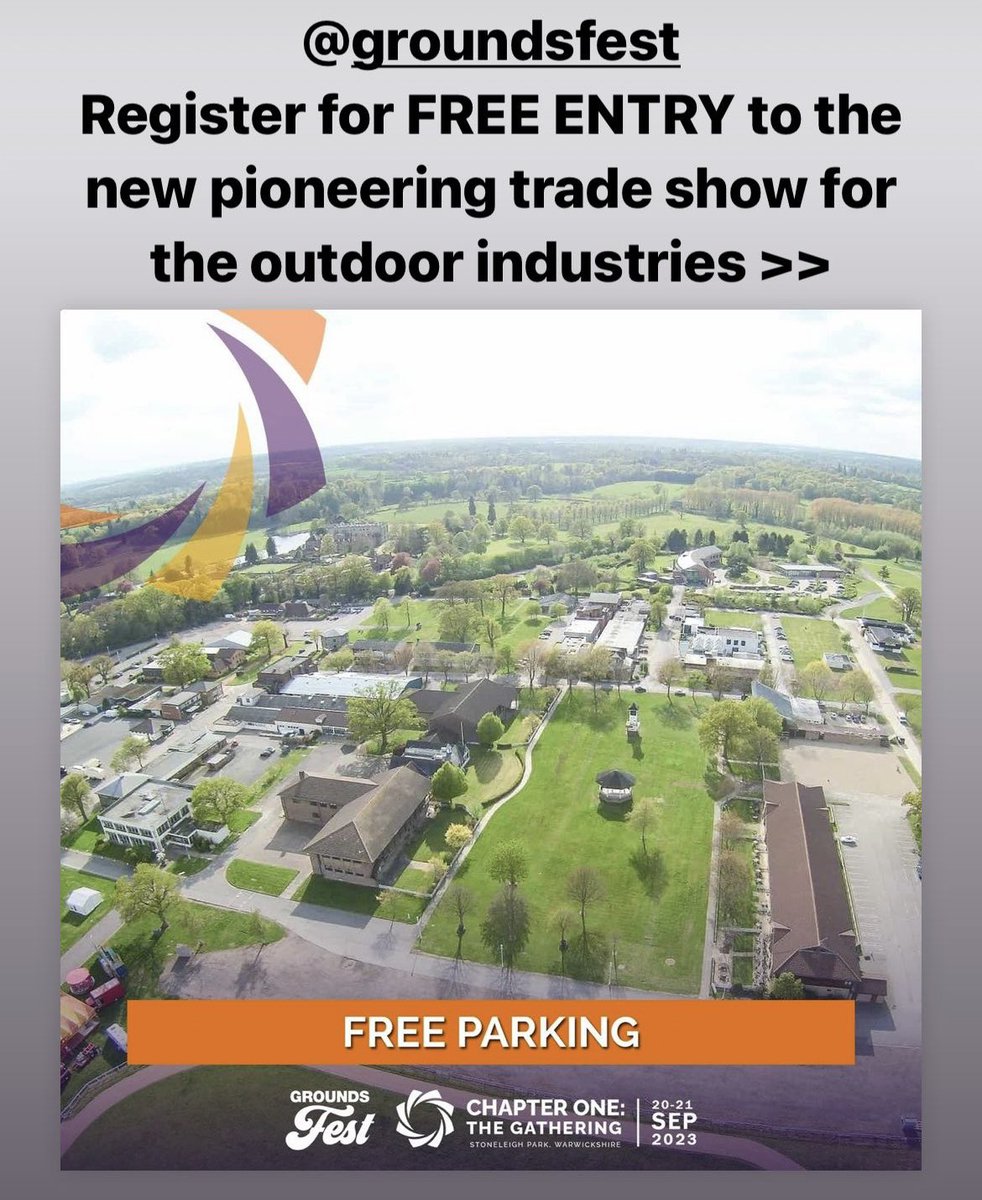 GroundsFest next week!

FREE ENTRY and FREE PARKING to the new pioneering trade show for the outdoor industries… @outdoorproprod will be there, stand OSA140.

Find out more and register at @GroundsFest 

——————————

#outdoorprofessionalproducts #groundsfest #gearfortheoutdoors