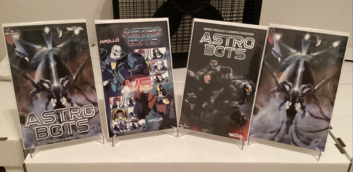Just Arrived! #Astrobots #5 from my LCS @keiths_comics (Garland). Bittersweet day as this is the Mini-Series Finale. Cover A By Phillip Knott @hinomars19 Cover B By Josh Burcham @jcburcham Cover C By Aaron Thomas @ToyForge Cover D (Virgin) By Phillip Knott @hinomars19