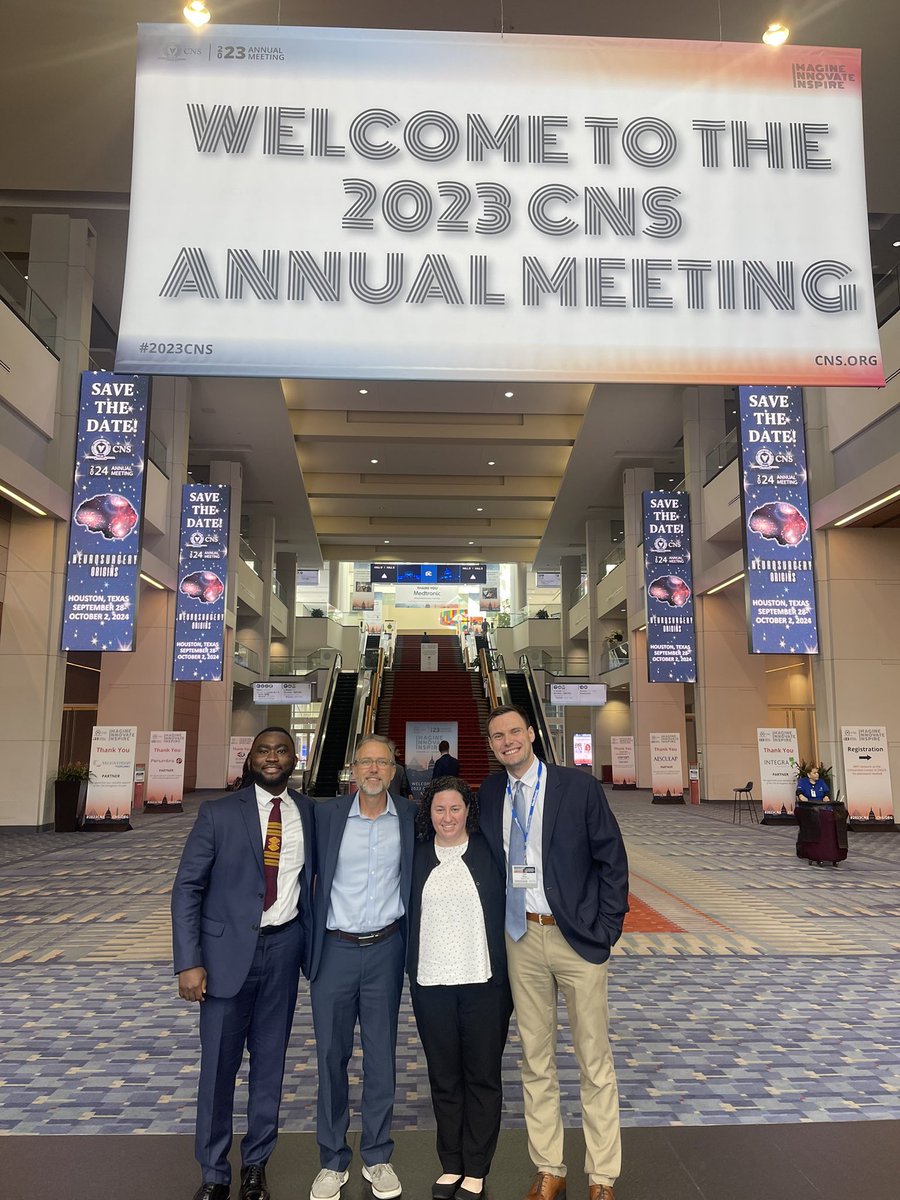 derrick_obiri's tweet photo. @CleClinicLCM x @CWRUSOM Nsgy with a strong representation at #CNS2023 @CNS_Update . Congratulations and great job team! 👏🏿
@CleClinicNS @MeganJackMDPhD https://t.co/9GGW8ruN4p