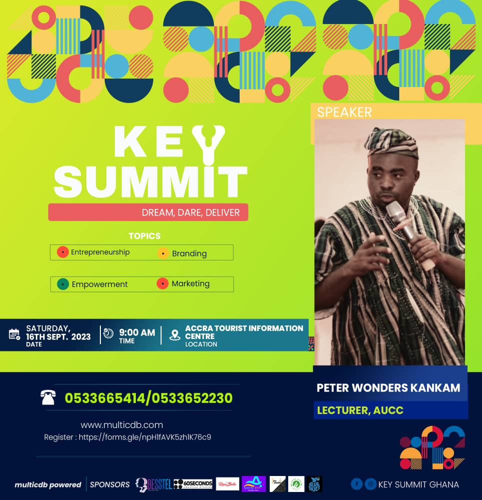 bra_fii3's tweet photo. Hi I’m inviting you to this years edition of KEY SUMMIT happening on the
16th Sept., 2023
@ Accra Tourist Information Center
👇🏾👇🏾👇🏾👇🏾👇🏾🙏🏾
Use link to register for the KEY SUMMIT - 🌱 #multicdb
https://t.co/e92hZpfJBz
#HELPSHARE https://t.co/ditWDseR4C