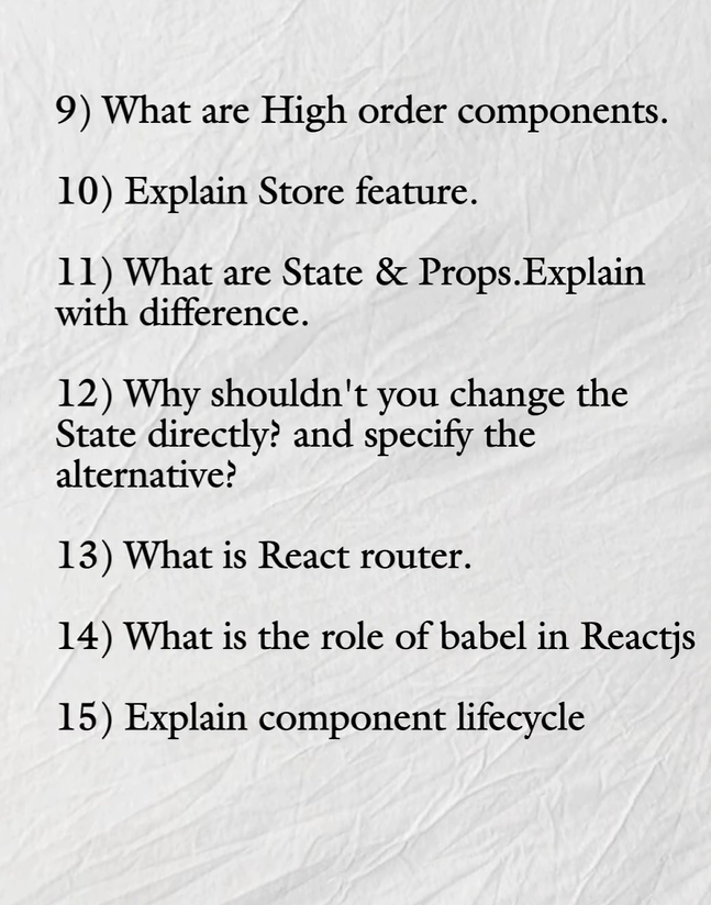 _haiderAliKhan's tweet photo. Questions! 🤓📷 Brush up on key concepts and showcase your skills on ReactJS. #ReactJSInterviewPrep #CodingInterviews #ReactJs https://t.co/RemWJsbqdL