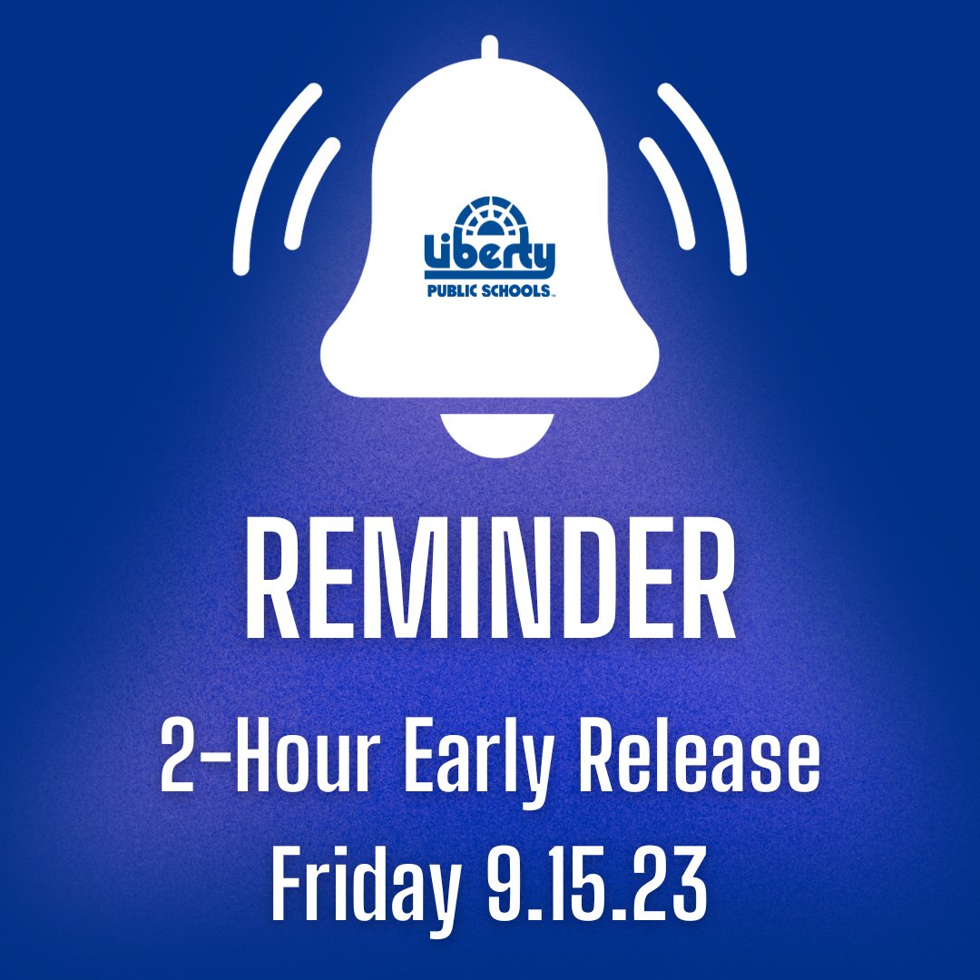 ‼️REMINDER‼️ Tomorrow (Friday, September 15, 2023) is a 2-hour early release day for professional development. Plan accordingly! #InThisTogetherLPS