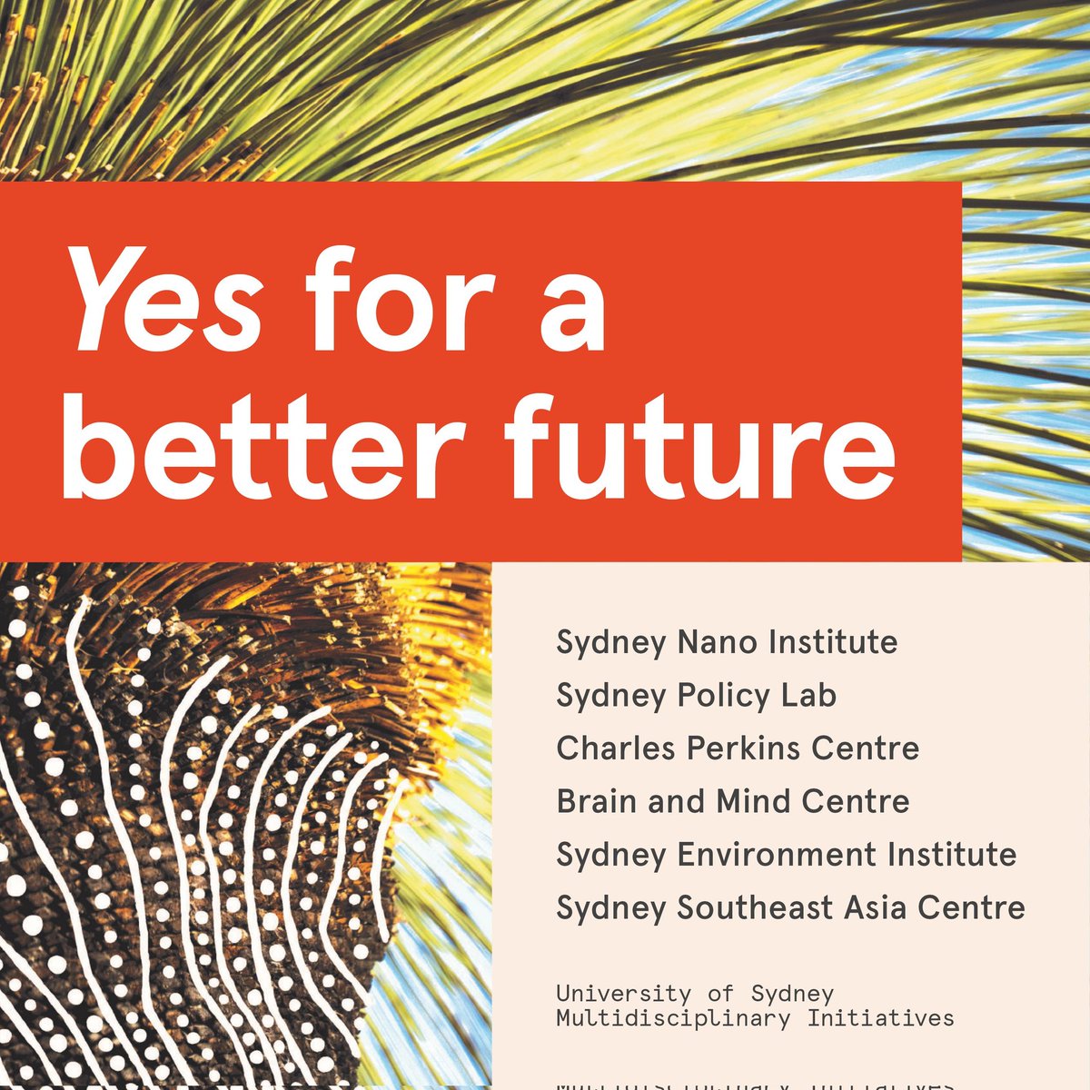 Our @SydneyNano joins university multidisciplinary initiatives for supporting the #VoiceToParliament.