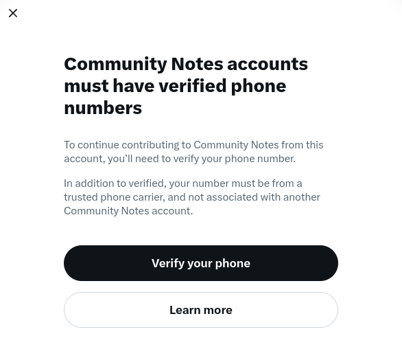 LefterisJP's tweet image. After seeing the latest sim-swap attacks I completely removed the phone number from my Twitter account.

As should you all.

Now I can no longer publish community notes.

This needs to change. @X @elonmusk