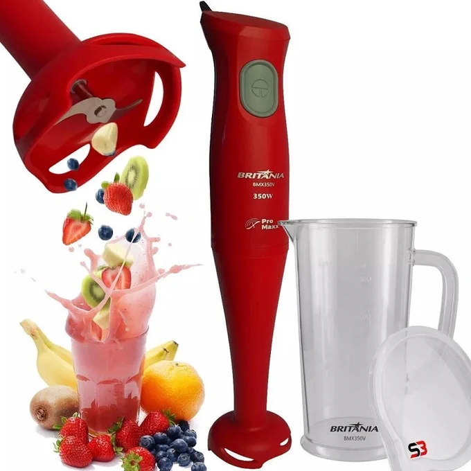 Mixer Britânia BMX350V 3 em 1 Vermelho 220v