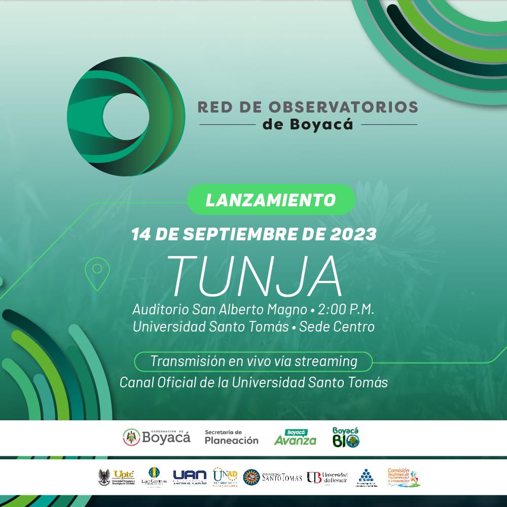 SePlaneacionBoy's tweet photo. #Evento En #Tunja se realizará el lanzamiento de la Red de Observatorios de Boyacá 

Esta herramienta de consulta facilitará la toma de decisiones en materia económico, social, ambiental y de Ciencia Tecnología e Innovación.

Detalles ➡️ https://t.co/UTzc5EsFL3 https://t.co/CGwKSL0Lk9