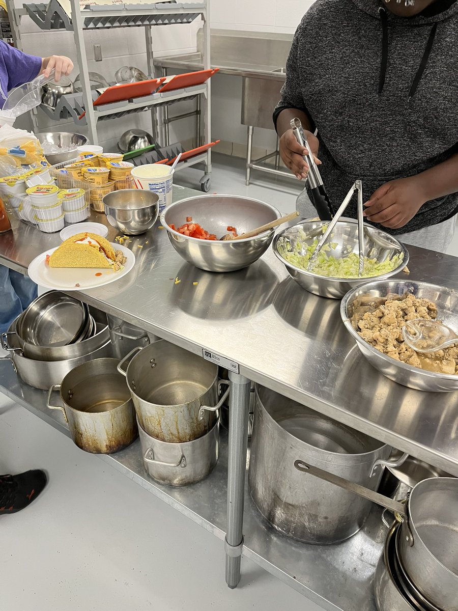 It’s TACO WEDNESDAY at our after school cooking club.  Thanks Chef King for showing us how to make such a delicious meal! #21stcenturyschools #iroquoisbelieves