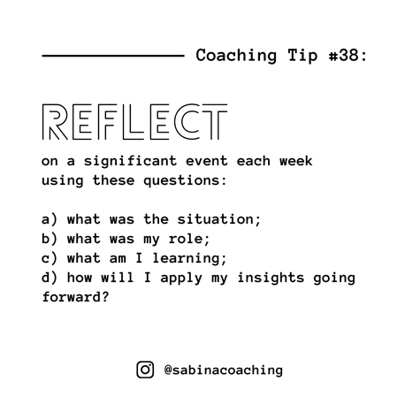 Hit pause regularly to create space to process significant events before the specifics recede in the rear view mirror - bit.ly/2HsC9Ji.   #WednesdayWisdom #CoachingTips #Vision #Impact #BlankSpace #Reflection #Perspective #Mindset #ExecutiveSkills