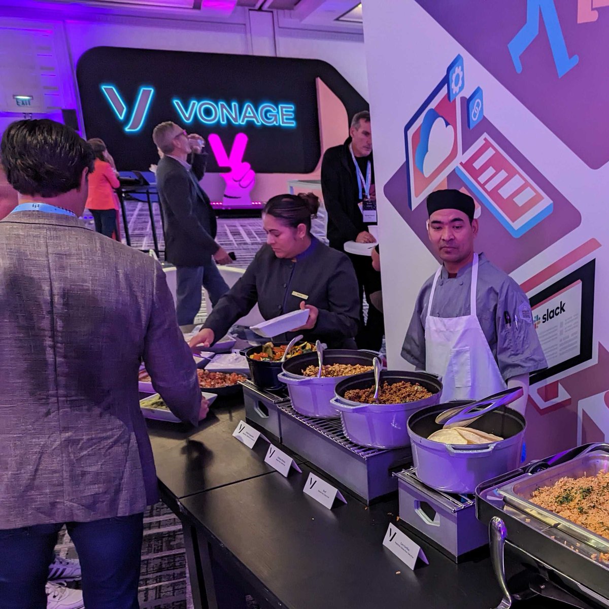 Vonage's tweet photo. Too busy at #DF23 to enjoy the local food scene? Then visit us for a San Francisco Culinary Tour. Register for Vonage Hub access to join us. https://t.co/ZlDOuACvb6 https://t.co/lxBHi6FqsN