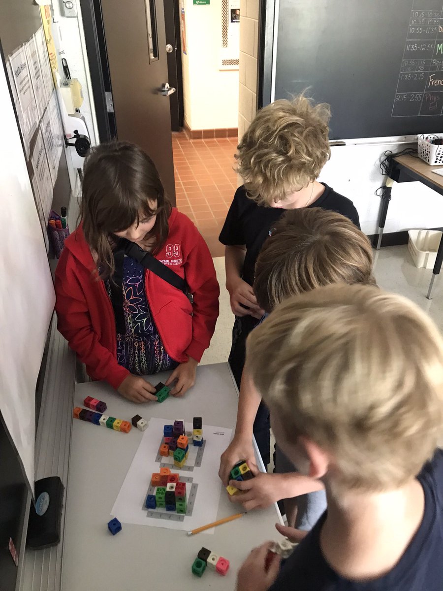 Working together on a skyscraper challenge. They enjoyed it so much they wanted to do it again the next day! 
#GEDSB #mathlearning