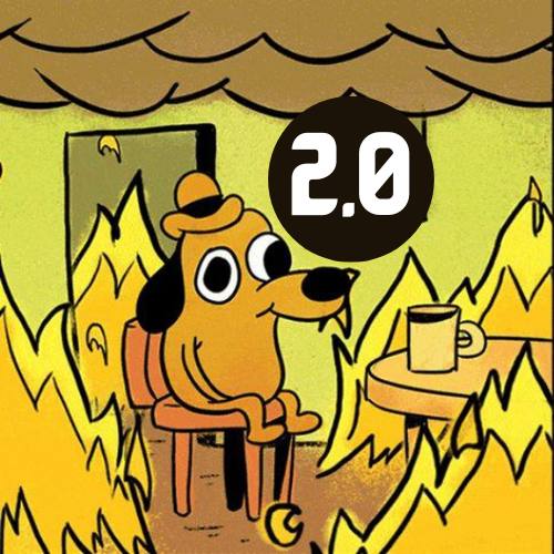 "This is Fine" FINE 2.0 ☕️🔥 tweet media