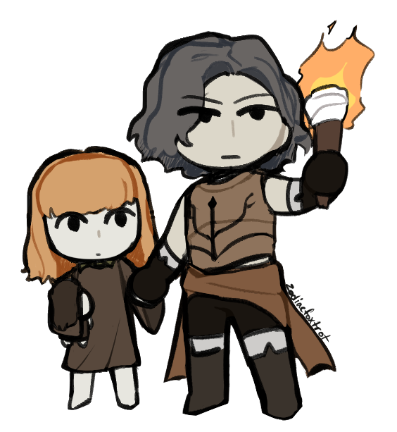 zodiacfoxtrot's tweet photo. art of cahara and the girl since fear &amp; hunger is rotting my brain https://t.co/hWv3Kjsd8x