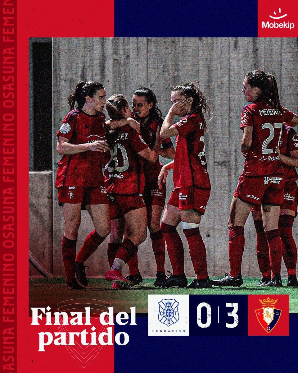 Osasuna_fem's tweet photo. 🏁 FINAL

#TenerifeOsasunaFem #CopaDeLaReina https://t.co/vT0xwlBcj0