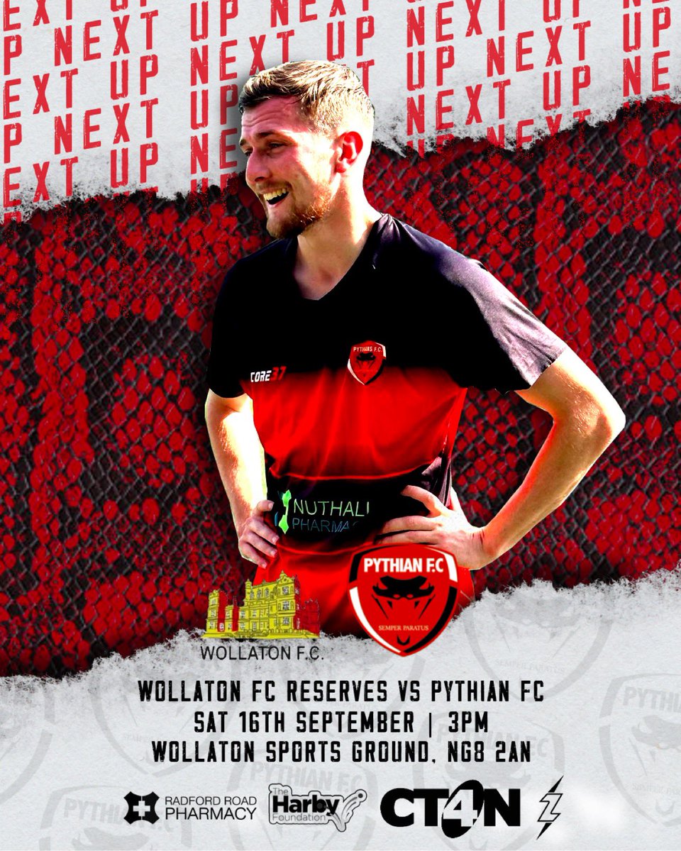 Pythian Football Club (@pythianfc) on Twitter photo Next Up we travel to Wollaton Reserves this Saturday.
Our new management team will be in charge for their first official game.
5 new signings will be making their debuts for Pythian this weekend after another packed open training session tonight. <a href="/NottsSeniorLge/">Nottinghamshire Senior League</a> Next Up we travel to Wollaton Reserves this Saturday.
Our new management team will be in charge for their first official game.
5 new signings will be making their debuts for Pythian this weekend after another packed open training session tonight. <a href="/NottsSeniorLge/">Nottinghamshire Senior League</a>